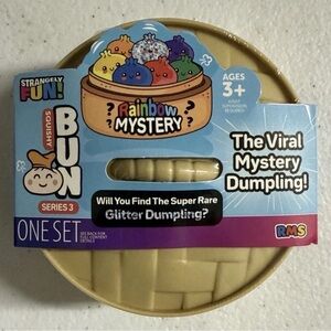 Viral Rainbow Mystery Glitter Squishy Bun Dumpling RARE NEW *FAST SHIPPING*